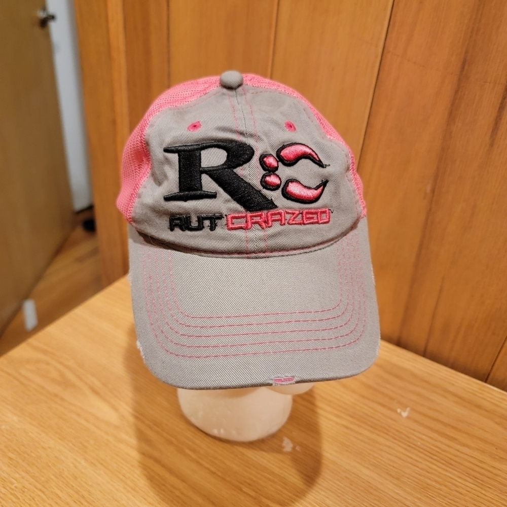 Rut Crazed Womens Embroidered Distressed Adjustable Strap Back Hat Hunting
